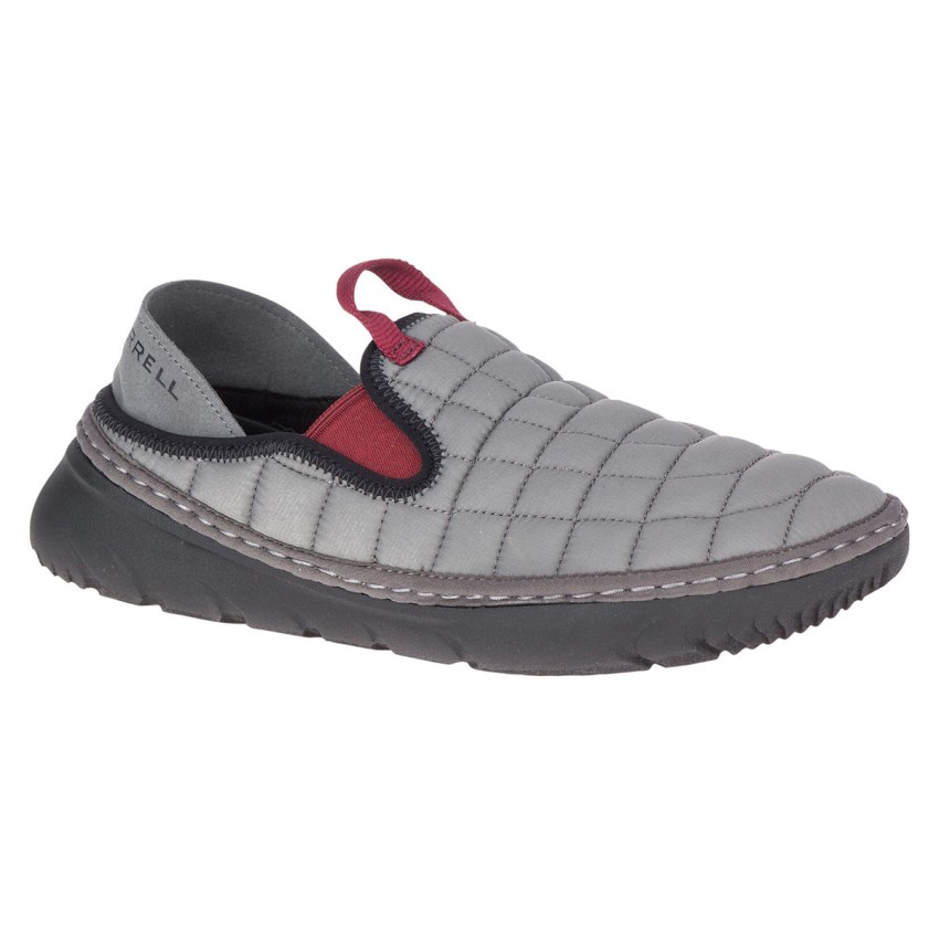 Chaussure Casual Merrell Hut Moc Grise Femme | Q.X.FBZF